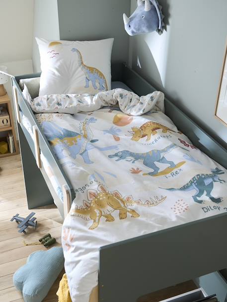 Kinderset JURASSIC CAMP Oeko-Tex¨ wit, bedrukt - vertbaudet enfant 