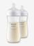 Lot de 2 biberons 330 ml Philips AVENT Natural Response transparent - vertbaudet enfant 