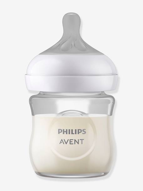 Biberon verre 120 ml Philips AVENT Natural Response transparent - vertbaudet enfant 