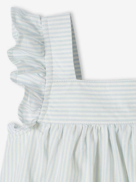 Feestelijke jurk voor baby met rompertje hemelsblauw - vertbaudet enfant 