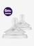 Lot de 2 tétines Philips AVENT Natural Response, 5 débits au choix transparent - vertbaudet enfant 