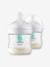 Lot de 2 biberons 125 ml Philips AVENT Natural Response AirFree transparent - vertbaudet enfant 