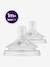 Lot de 2 tétines Philips AVENT Natural Response, 5 débits au choix transparent - vertbaudet enfant 