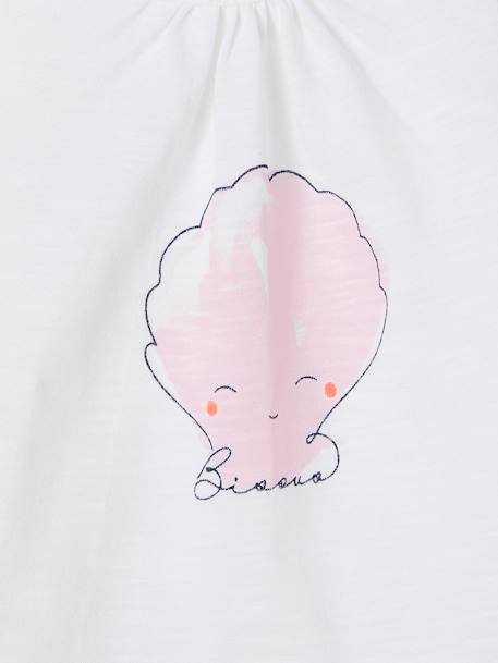 T-shirt met korte mouwen voor baby's wit - vertbaudet enfant 