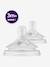Lot de 2 tétines Philips AVENT Natural Response, 5 débits au choix transparent - vertbaudet enfant 