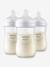 Lot de 3 biberons 260 ml Philips AVENT Natural Response transparent - vertbaudet enfant 