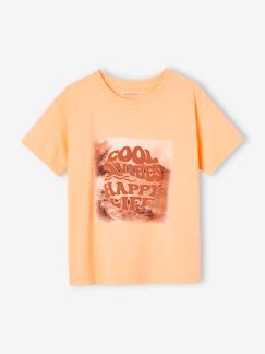 T-shirt met fotoprint opschrift in zwelinkt voor jongens  - vertbaudet enfant