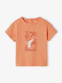 Baby-T-shirt, coltrui-Babyshirt "croco" met korte mouwen