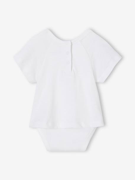 T-shirt met korte mouwen voor baby's wit - vertbaudet enfant 