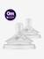 Lot de 2 tétines Philips AVENT Natural Response, 5 débits au choix transparent - vertbaudet enfant 