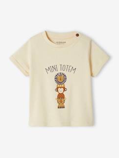 Baby-T-shirt, coltrui-Babyshirt mini totem korte mouwen