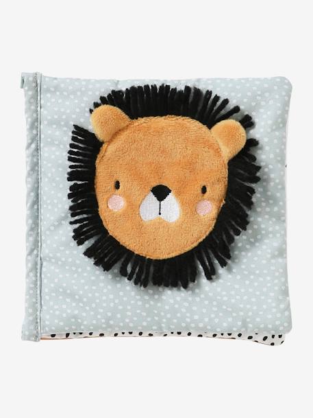 Geschenkdoos met 3 stuks:  knuffeldoek + rammelaar + prentenboek betoverd bos+groen - vertbaudet enfant 