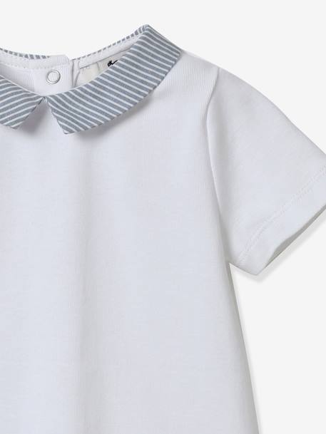 T-shirt Bébé - Coton bio CYRILLUS blanc - vertbaudet enfant 