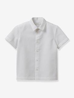 Jongens-Overhemd-Jongensoverhemd van linnen en katoen CYRILLUS