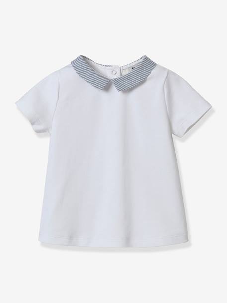 T-shirt baby - Biokatoen CYRILLUS wit - vertbaudet enfant 