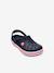Sabots enfant Crocband Clog K (TM) BALLERINA PINK+ICE BLUE / WHITE+marine - vertbaudet enfant 
