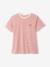 T-shirt coton brodé grossesse et allaitement personnalisable Rayé marine+Rayé rouge - vertbaudet enfant 