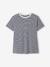 T-shirt coton brodé grossesse et allaitement personnalisable Rayé marine+Rayé rouge - vertbaudet enfant 