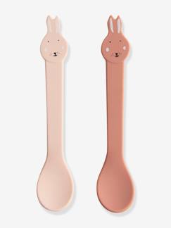 Puériculture-Repas-Lot de 2 cuillères 1er âge Animal en silicone