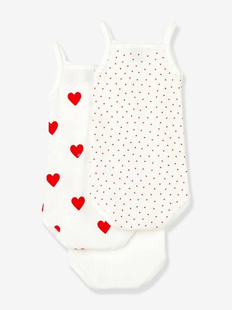 3 bodies bretelles blanc - vertbaudet enfant 