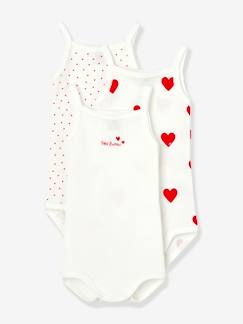 -3 rompertjes met schouderbandjes PETIT BATEAU