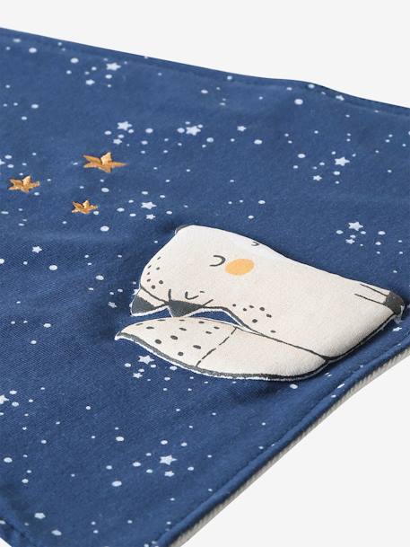 Grand bavoir beige ourson+bleu glacier+gris chiné+souris - vertbaudet enfant 