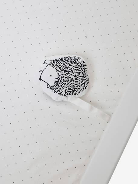 Lot de 2 housses pour fond de parc Hérissons+vert et blanc - vertbaudet enfant 