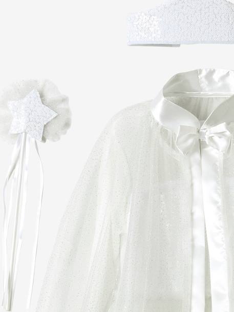 Verkleedkleren prinses met cape, toverstaf en kroon wit - vertbaudet enfant 