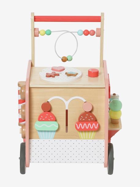 Chariot de marche marchande glaces et gâteaux en bois FSC® bois - vertbaudet enfant 