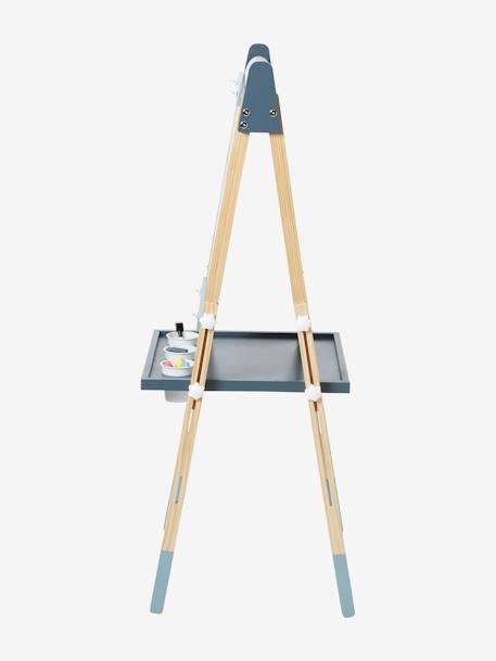 Tableau pliable et réglable en hauteur 3 en 1 en bois FSC® marine+multicolore+Rose - vertbaudet enfant 