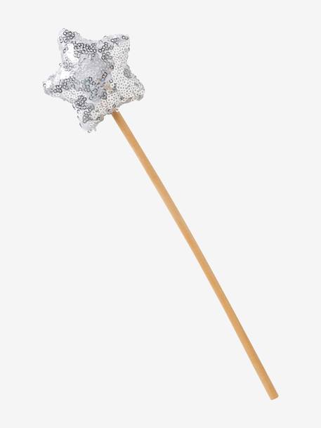 Cape met glitters + toverstok wit+zwart - vertbaudet enfant 