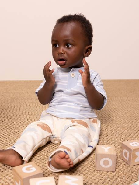 T-shirt met korte mouwen PETIT BATEAU blauw - vertbaudet enfant 