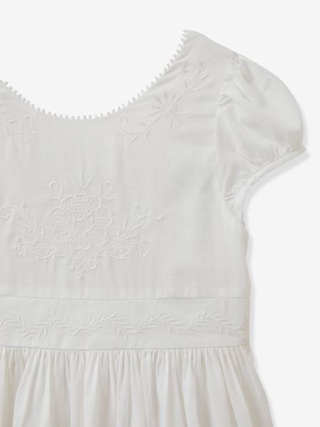 Thelma jurk voor meisjes CYRILLUS - collectie feesten en bruiloften wit - vertbaudet enfant 