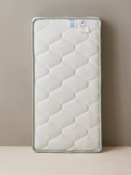 Matelas bébé mousse recyclée thermorégulateur traité Passerelle® blanc - vertbaudet enfant 
