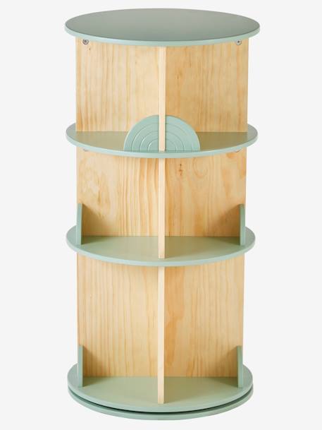 Bibliothèque tournante LIGNE ARC-EN-CIEL vert sauge - vertbaudet enfant 