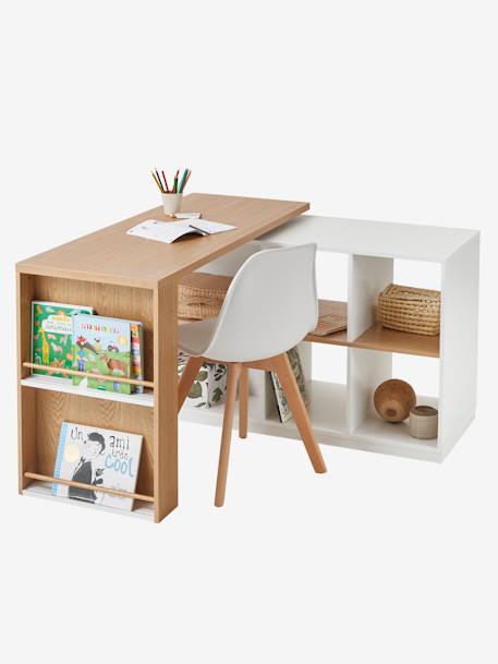 Bureau coulissable TOUPIE blanc - vertbaudet enfant 