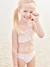 Maillot de bain 2 pièces réversible fille corail - vertbaudet enfant 