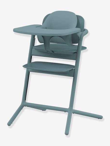 Chaise haute évolutive avec transat Cybex Lemo 2 bleu+gris+noir+Sand white - vertbaudet enfant 