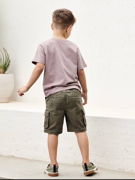 Short garçon battle facile à enfiler beige+kaki+marine - vertbaudet enfant 