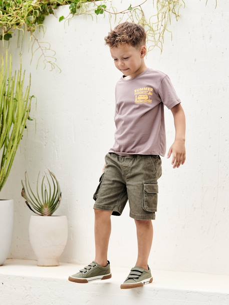 Short garçon battle facile à enfiler beige+kaki+marine - vertbaudet enfant 
