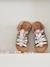 Leren sandalen met meerdere riempjes voor meisjes lila - vertbaudet enfant 