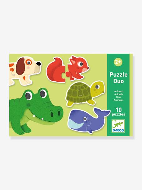 Puzzle duo animaux vert - vertbaudet enfant 