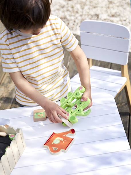 Table outdoor/indoor Tropicool BLANC - BOIS - vertbaudet enfant 