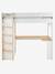 Mezzanine bed met bureau en opbergruimte COMBINID wit - vertbaudet enfant 