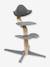 Chaise haute Nomi blanc+gris - vertbaudet enfant 