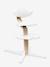 Chaise haute Nomi blanc+gris - vertbaudet enfant 