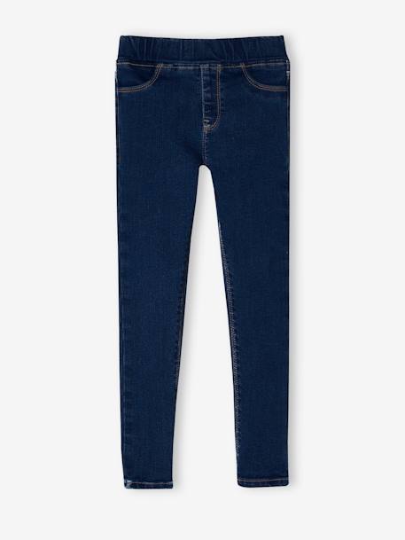 Jean fille tregging Basics bleu jean+stone - vertbaudet enfant 
