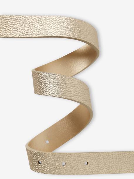 Ceinture dorée fleur fille beige irisé - vertbaudet enfant 