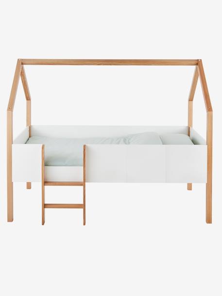 Lit enfant cabane toboggan blanc - vertbaudet enfant 