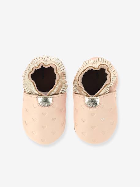 Chaussons cuir souple bébé Appaloosa Style 927830-10 © rose - vertbaudet enfant 